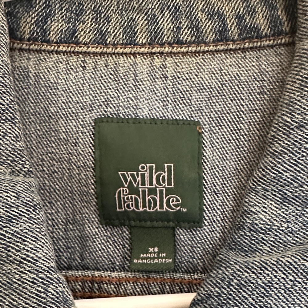 Wild Fable Blue Denim Jacket XS EUC - Picture 2 of 9
